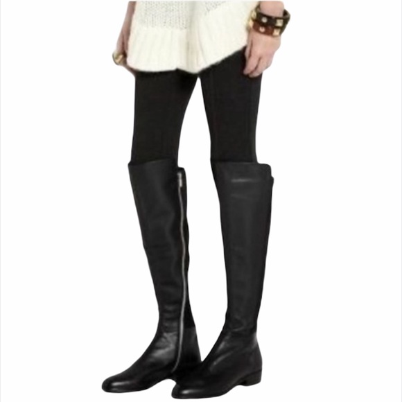 MICHAEL Michael Kors Shoes - Michael Kors Bromley Flat Leather Riding Boots NWT